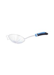 Raj Stainless Steel Skimmer With Nylon Handle Silver 19cm