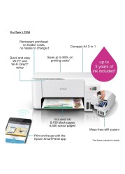 Epson Ecotank L3256 Wi-Fi Multifunction Inktank Printer White