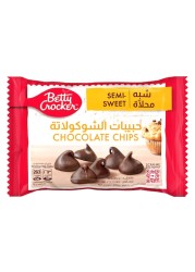 Betty Crocker Chocolate Fudge Brownie Mix 561g + Betty Crocker Semi-Sweet Chocolate Chips 200g