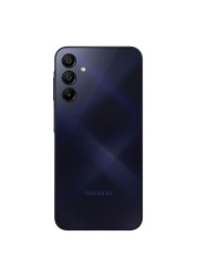 سامسونغ A15 هاتف ثنائي الشريحة، RAM سعة 4 غيغابايت، 128 غيغابايت، يدعم 4G LTE - أسود مزرق