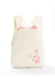 Girls Paw Pattern Backpack