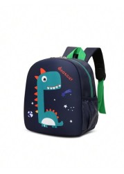 Kids Backpack Cartoon Dinosaur Pattern Backpack For Boys Portable Lightweight