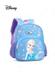 Disney Disney Princess Elsa Primary School Backpack Cute Cartoon Tote Bag Lightweight Backpack Cartoon Anime School Bag