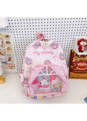 Sanrio Large Capacity Backpack Culomi Cinnamon Dog Melody Three Styles The Bag Transparent Design Easier To See The Items Better Looking