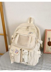 High Capacity Student Backpack With Cute Ins Style Design Suitable For 14 16 Years Old Teenagers Fashionable And Practical Schoolbag