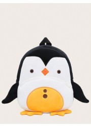 1pc Cute Penguin Plush Children s Backpack Suitable For 2 4 Years Old Boys And Girls