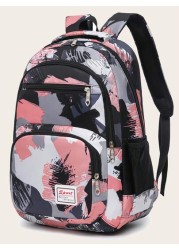 Fashion Solid Color Hundred School Backpack Kids Shoulder Backpack Casual Large Capacity Backpack Fashion Solid Color Simple College Student School Bag Travel Backpack Suitable For Girls Daily School