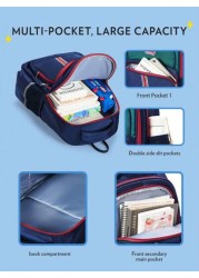 Primary School Bag Children s Cartoon Backpack With Adjustable Strap 16 12 5inch Large Capacity Backpack With Pockets And Compartments Fashionable And Versatile Classic Retro School Bag For Travel Sto