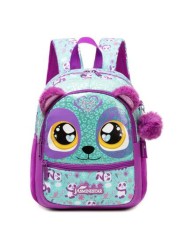 1pc Cute 13 Inch Animal Backpack Kindergarten Outdoor Sports Little Girl With Small Pendant