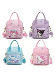 Sanrio حقيبة كبيرة السعة مع رسوم كرتونية جميلة لساريو ومنها هيلو كيتي ، متعددة الاستخدامات للخارج، تحمل باليد أو