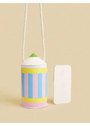 1pc Kids Girls Creative Cartoon Pencil Shaped Shoulder Crossbody Bag
