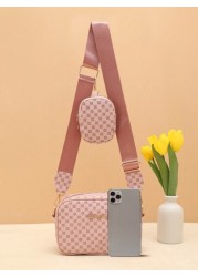 Children s Crossbody Bag 2024 Spring New Simple Casual Shoulder Bag Fashion Casual Crossbody Bag Simple Children s Casual Small Square Bag