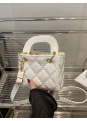 1pc New Cute Girl Niche High End Pu Crossbody Small Square Bag Zipper Closure And Fashionable New Bag Fresh And Dopamine Color Matching Youthful Girl Style Adjustable Shoulder Strap Can Be Worn On Sho