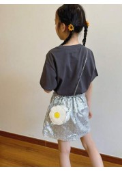 Fashion Casual PU Girls Cute Floral Shoulder Crossbody Bag Mini Small Clutch Wallet Purse