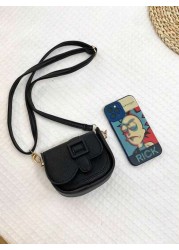 1pc Girls Solid Color Fashion Mini PU Flap Crossbody Bag Personalized Messenger Bag Suitable For Daily Use