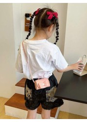 New Arrival Bowknot Children Mini Crossbody Bag PU Leather Handbag Shoulder Bag For Girls