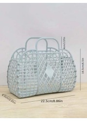 Portable Shower Bag Storage Basket Beach Bag Hollow Organizer Design
