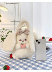 Cute Fruit Doll Tote Bag Cartoon Crossbody Bag Cartoon Cute Tote Bag Fluffy Faux Fur Shoulder Purse Small Shoulder Bag Crossbody Bag