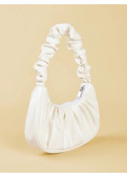 1pc Fashionable Minimalist Style Elegant Lightweight Folded Handbag For Teenage Girls