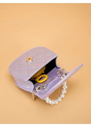 New PU Leather Children Princess Handbag Fashion Shaped Small Crossbody Bag Holiday Gift