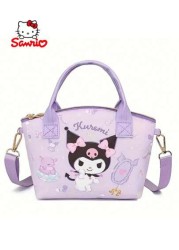 Sanrio 1pc Hello Kitty Sanrio Multipurpose Tote Cute Anime Shoulder Bag Cinnamoroll Tote Kids Tote Teen Tote For Christmas Gifts