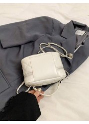 1pc Mini Rhombus Chain Strap Tote Shoulder Crossbody Bag For Girls
