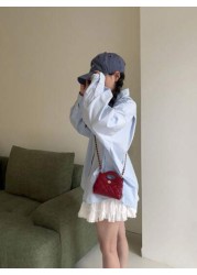 New Quilted Mini Handbag Contrast Color Small Crossbody Bag Lipstick Clutch Evening Mini Bag