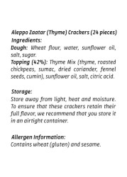Teta&#39;s Recipe The Aleppo Zaatar Crackers 120g