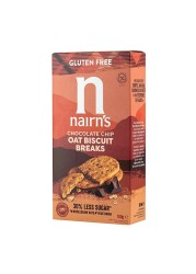 Nairns Gluten Free Oats And Chocolate Chip Biscuits Breaks 160g
