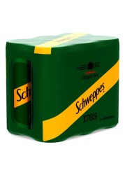 Schweppes Ginger Ale Carbonated Drink Can 250ml Pack of 6