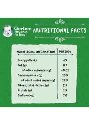 Gerber Organic with Pumpkin, Banana and Carrot, 90g