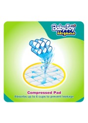 Baby Joy Compressed Diamond Pants Large Size 4 10-18kg Mega Pack 60 Pants