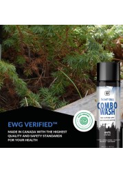 Natural and Organic Scent Free Combo Wash - EWG VERIFIED &trade; Cruelty Free Vegan Unscented. Free of harsh ingredients such as parabens and sulfates.