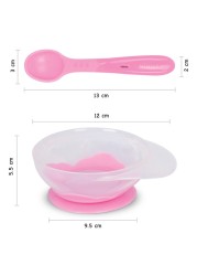 Disney Minnie Mouse Silicone Suction Bowl And Spoon Set Pink