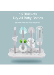 Eazy Kids Baby Bottle Drying Rack 16 peg - Grey