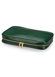 Alameda Jewelry Organizer Case - Crocodile Green