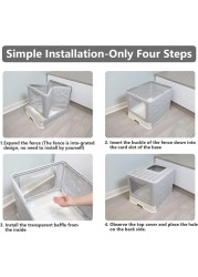 Cat Litter Box with Lid (Grey)