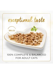 Purina Fancy Feast Grilled Chicken Feast in Gravy Wet Cat Food Can, 85g Pack of 6