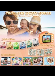 Radiotronics Upgrade Toddler Camera Children Video Camcorder,Kids Digital Selfie Camera Toys with 32GB SD Card for 3 4 5 6 7 8 9 Year Old Girls and Boys