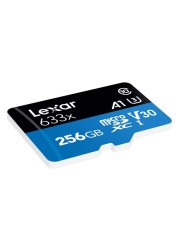 Lexar High Performance microSDHC with Adapter 633x 256GB UHS-I Black/Blue