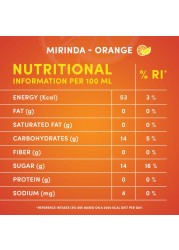 Mirinda Orange Carbonated Soft Drink 295ml Pack of 8