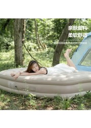 Easy Carry Folding Queen Airbed &ndash; Double Height Inflatable Camping Mattress with Built-in Pump, Automatic Air Inflation
