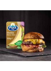Puck Cheddar Natural Cheese Slices, 150g