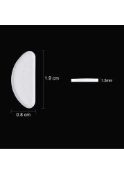 TOODOO18 Pairs Eyeglasses Nose Pads Glasses Adhesive Silicone AntiSlip Nosepads for Eyeglass Glasses Sunglasses Transparent 15mm
