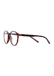 TOM OLIVER Blue Light Blocking Lightweight Computer Screen Glasses, Computer Reading/Gaming/TV/Phone for Women Men Teens Anti Eyestrain &amp; UV Glare (Round,Brown DA)