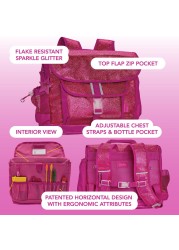 Bixbee Kids Backpack Sparkalicious Ruby Raspberry Medium