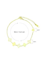 Aiwanto Anklet Ankle Chain Flower Anklet Bracelet