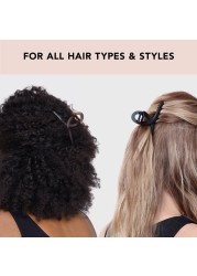 KitschLarge Hair Clips for Women Jumbo Loop Hair Claw Clips for Thick Hair Big Hair Clip Claw Clip for Teen Girls Stylish Banana Clip Hair Styling Accessories 2pc TortoiseBlack