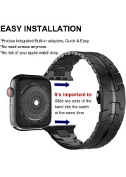 Replacement Stainless Steel Metal Strap For Apple Ultra Watch 49mm Black