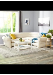 Premium Comfort Inflatable Corner Sofa, Large Size 101&quot; X 80&quot; X 30&quot; - Perfect for Relaxation and Entertaining